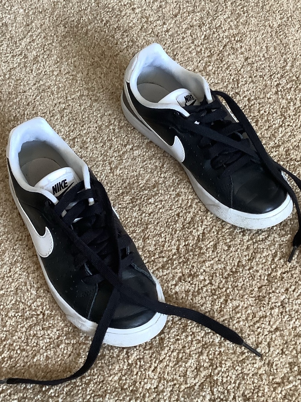 Nike Women’s Black and White Low-Top Sneakers